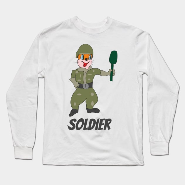 Soldier Long Sleeve T-Shirt by Alekvik